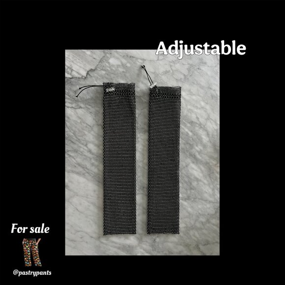 Adjustable Diamante Crystal Rhinestone Mesh Arm Sleeves โ Festival/Party 18 x 4" - Picture 2 of 4